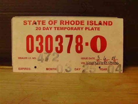Get new license plates. When you purchase a pre-owned vehicle from a private party, there are a few more steps to navigate. ... The specific fee is determined by the vehicle's model year and value according to rate tables provided by the RI Division of Motor Vehicles. How much are temporary plates in Rhode Island? What if I want to sell my car ...